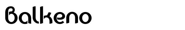 Balkeno font