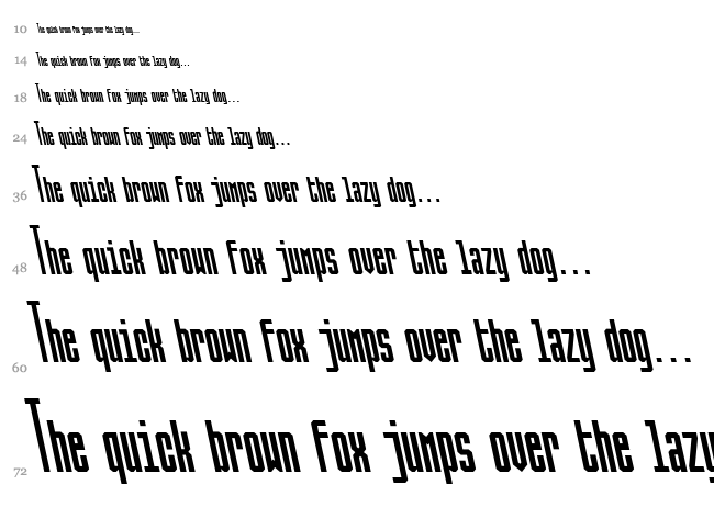 Ballbase font waterfall