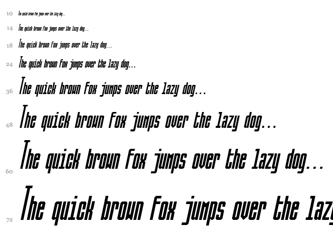 Ballbase font waterfall