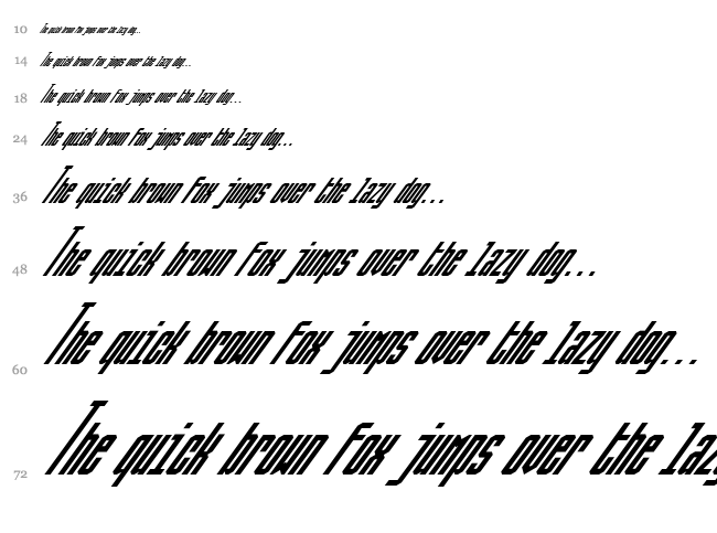 Ballbase font waterfall