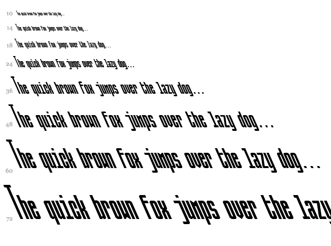 Ballbase font waterfall