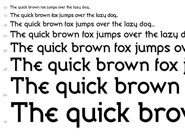 Bandy font waterfall