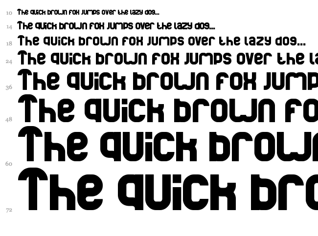 Basic font waterfall