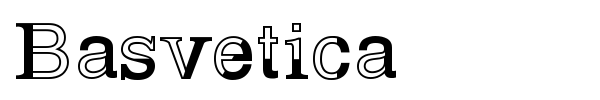 Basvetica font