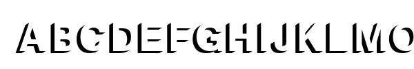 Block Shadow font preview