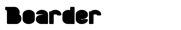 Boarder font