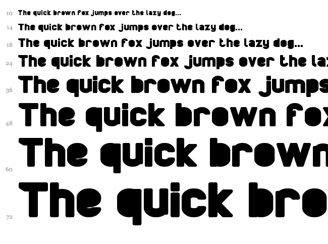 Boarder font waterfall