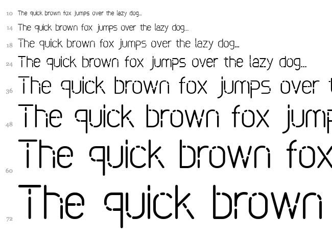 Bokeh font waterfall