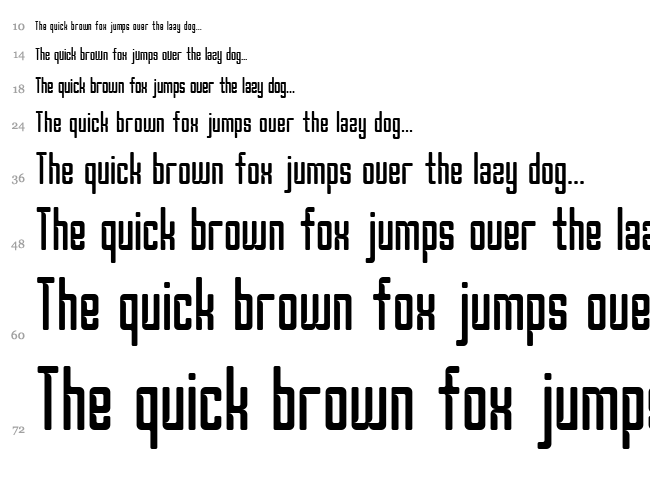 Borg font waterfall