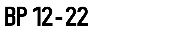 BP 12-22 font