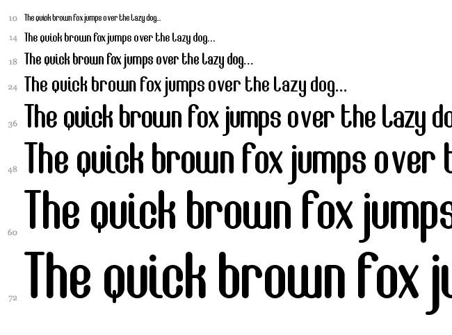 Camilla font waterfall