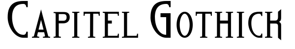 Capitel Gothick font