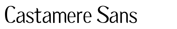 Castamere Sans font