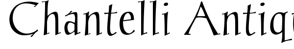Chantelli Antiqua font