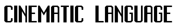 Cinematic Language font