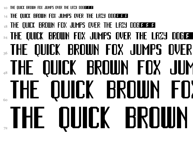 Cinematic Language font waterfall