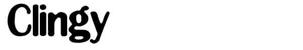Clingy font