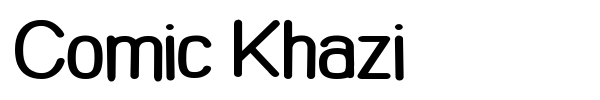 Comic Khazi font