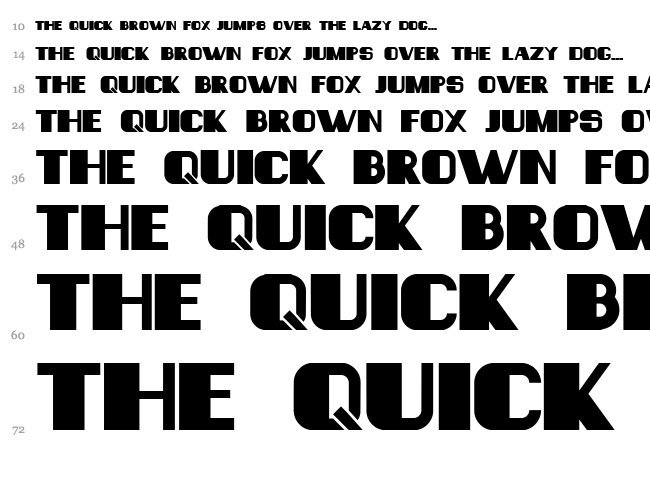 Consequences font waterfall