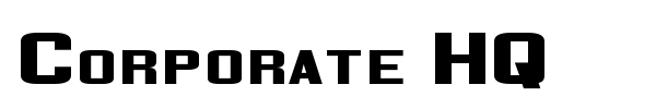 Corporate HQ font