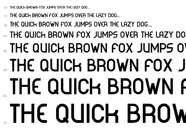 Corporea font waterfall