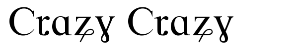 Crazy Crazy font
