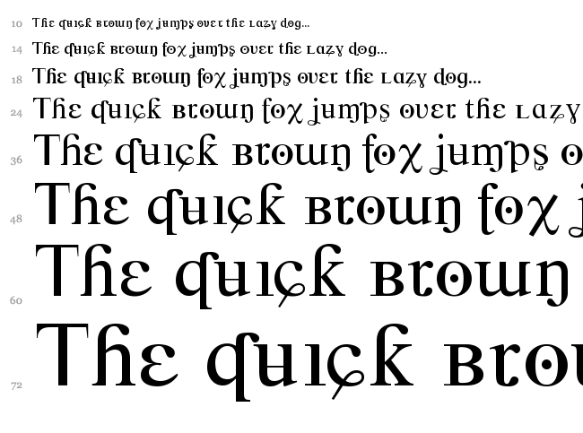 Crazy Crazy font waterfall