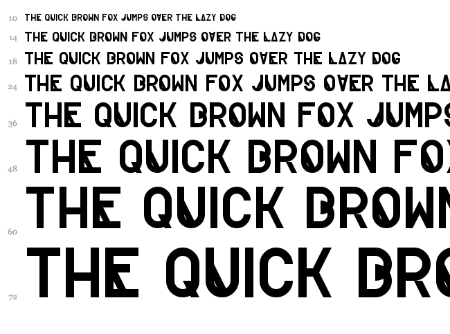 Creatif font waterfall