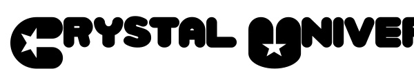 Crystal Universe font