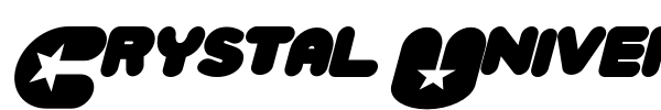 Crystal Universe font preview