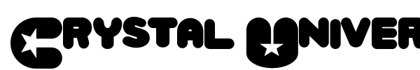 Crystal Universe font preview