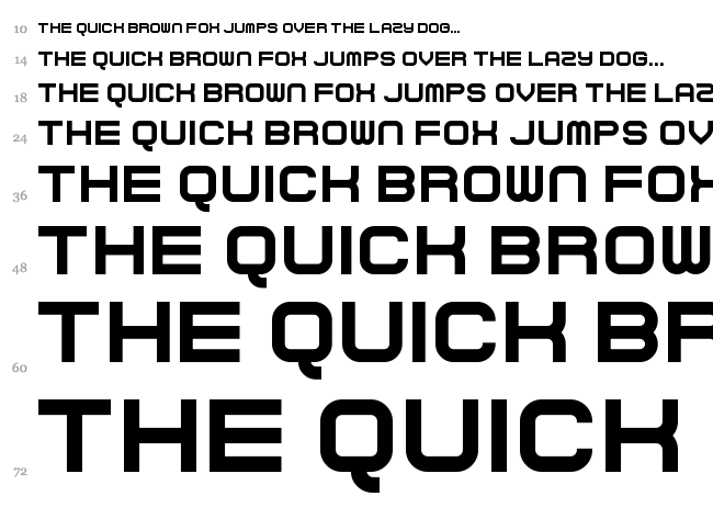 Curvert font waterfall