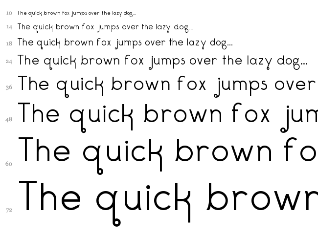 Decoy font waterfall