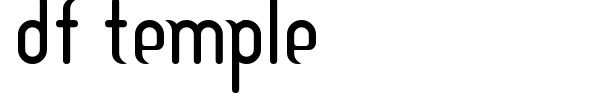 DF Temple font