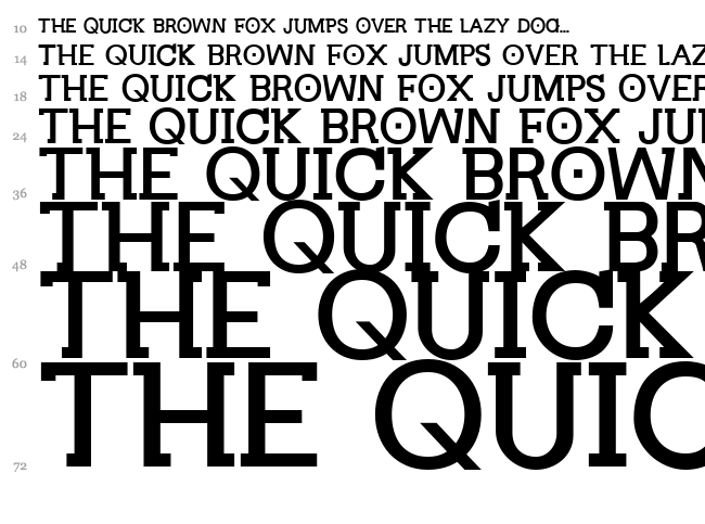 Divergent font waterfall