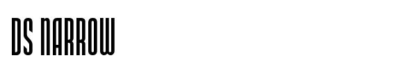 DS Narrow font