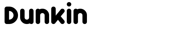 Dunkin font