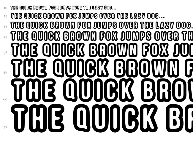Efectiva font waterfall