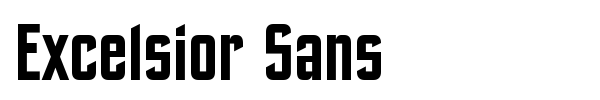 Excelsior Sans font