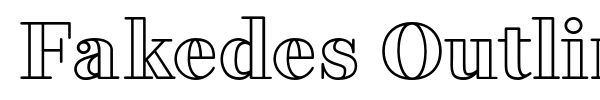 Fakedes Outline font