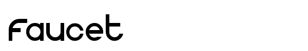 Faucet font