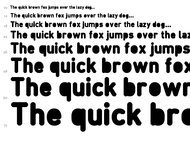 Fcraft font waterfall