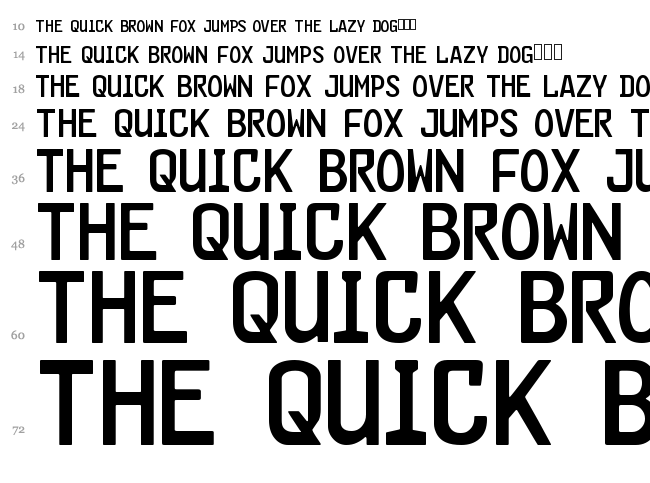FE-Font font waterfall