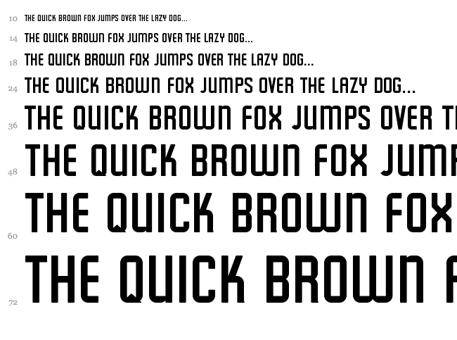 Featured Item font waterfall