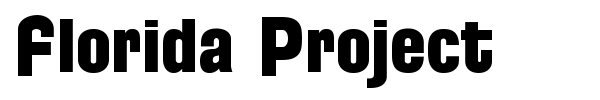 Florida Project font