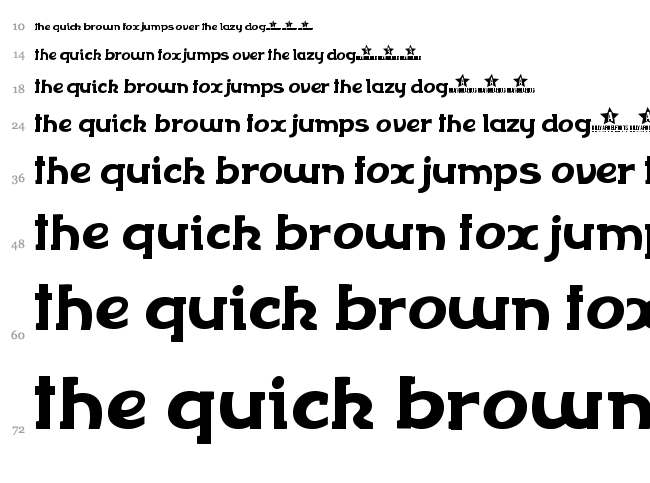 Flowerflow font waterfall