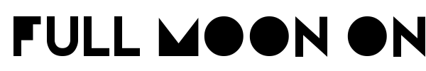 Full Moon On Mars font preview
