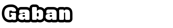 Gaban font