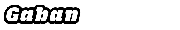 Gaban font preview