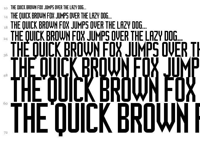 Ganymedian font waterfall
